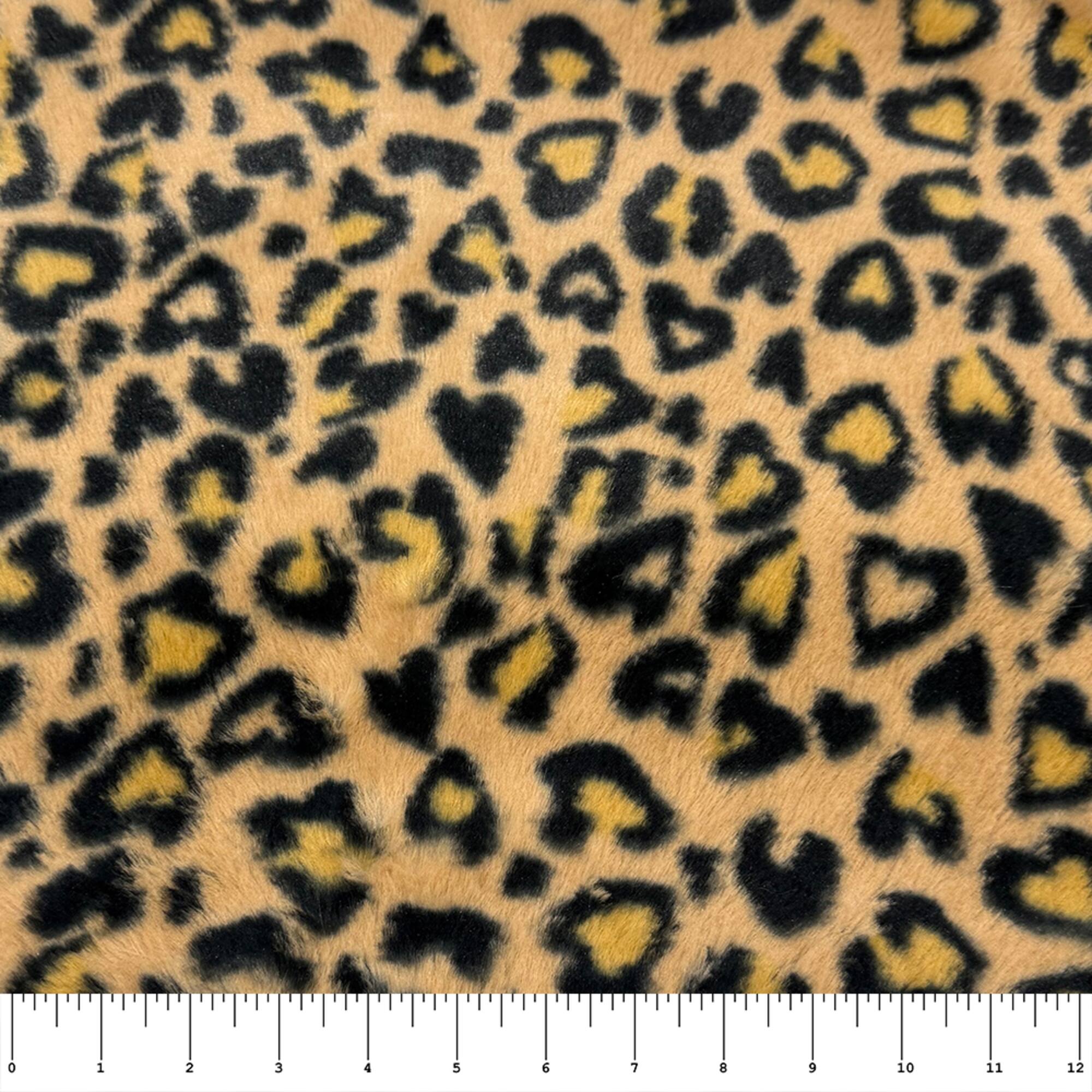 Feldman Black Faux Cheetah Fur